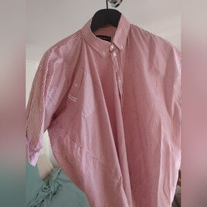 Y/Project Orvis Men's Classic Red and White Striped Shirt